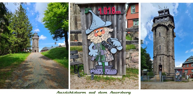 Blick zum Aussichtsturm auf dem Auersberg