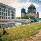 Blick zum Berliner Dom und zum neuen Humboldt Forum