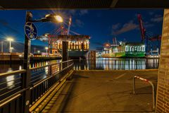 Blick zum Burchardkai