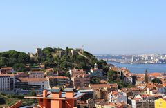 Blick zum Castelo de Sao Jorge