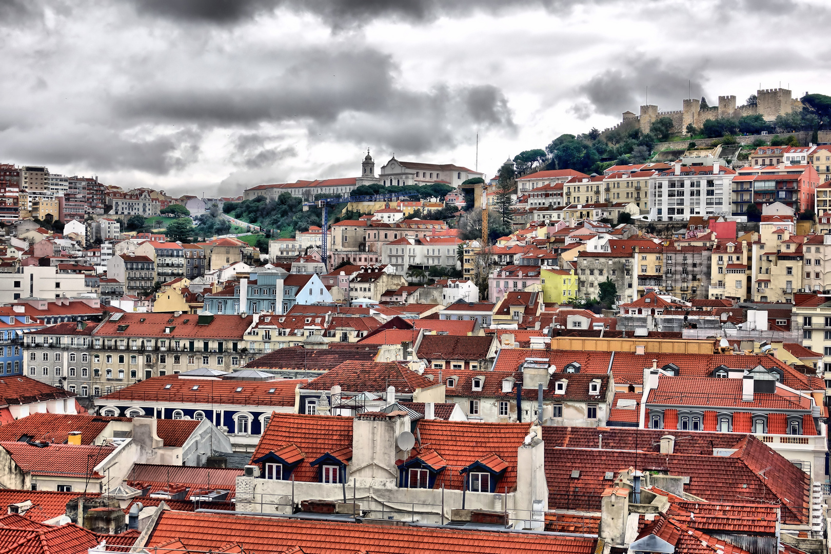 Blick zum Castelo de São Jorge