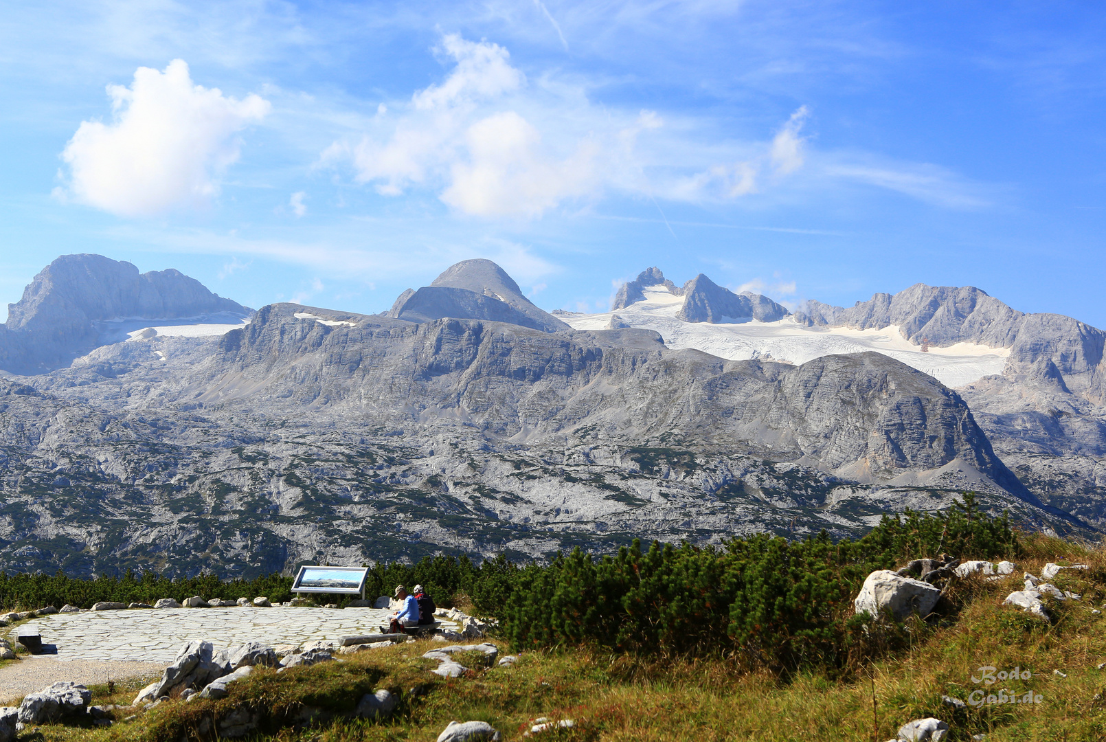 Blick zum Dachstein-Gletscher