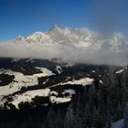 Blick zum Dachstein - Höhenloipe Roßbrand