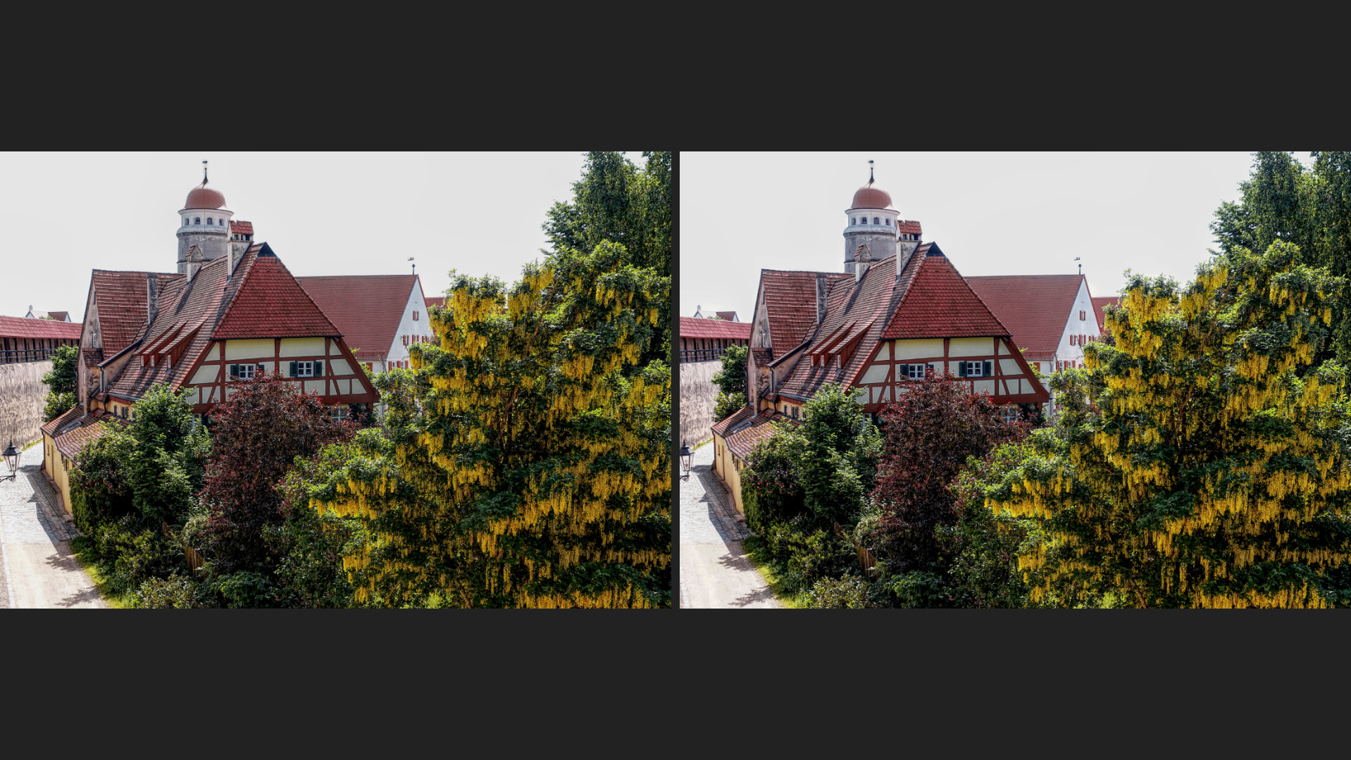 Blick zum Deininger Tor (3D sbs)