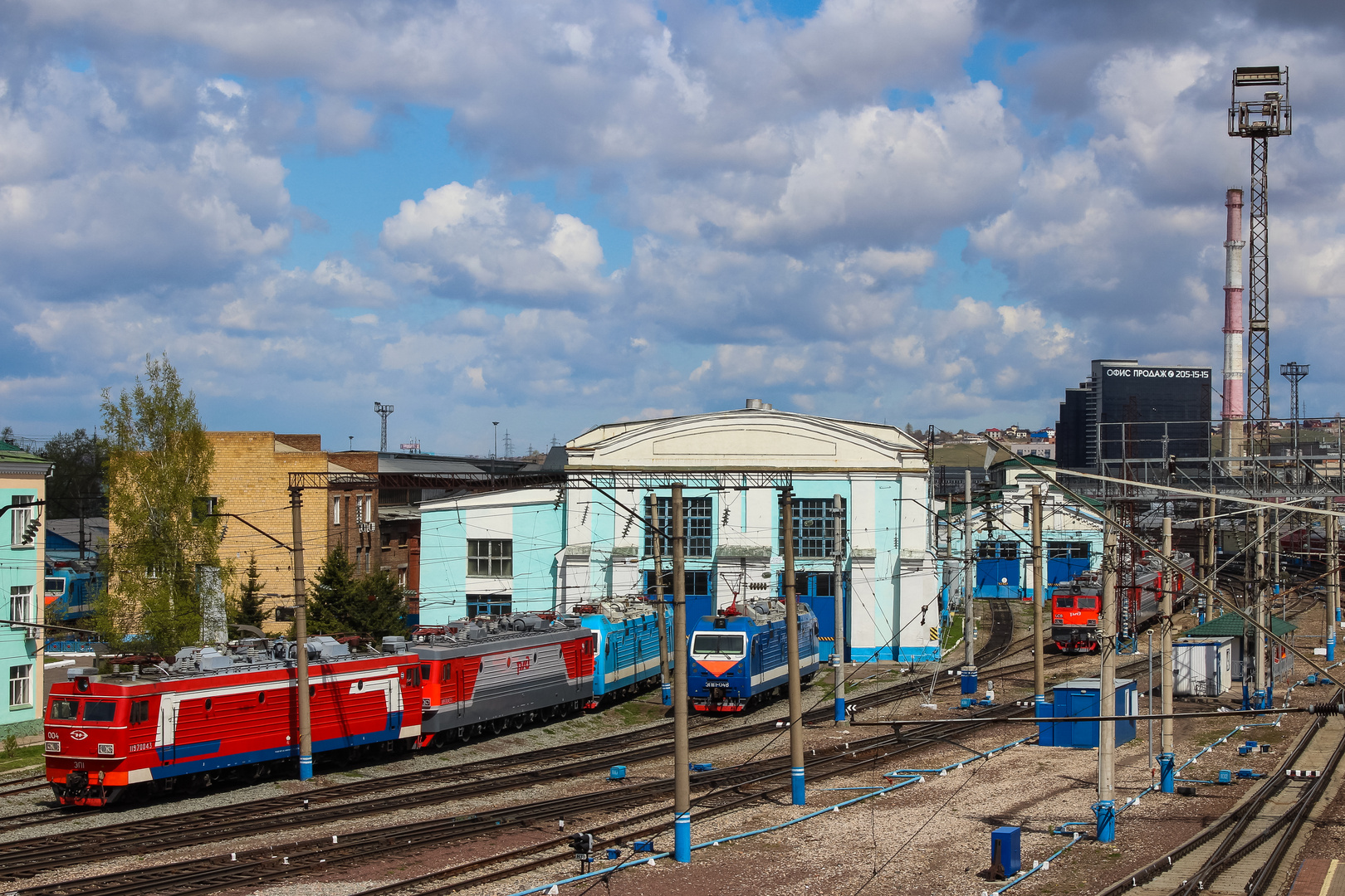 Blick zum Depot Krasnojarsk