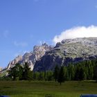 Blick zum Dürrenstein von der Plätzwiese aus..... Südtirol