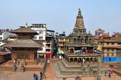 Blick zum Durbar Square in Lalitpur
