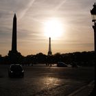 Blick zum Eiffelturm vom Place de la Concorde