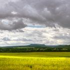 Blick zum Elbsandsteingebirge