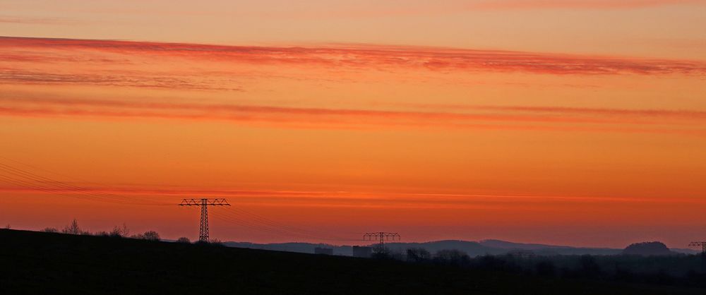 Blick zum Elbtal und zum Bärenstein in der Sächsischen Schweiz...