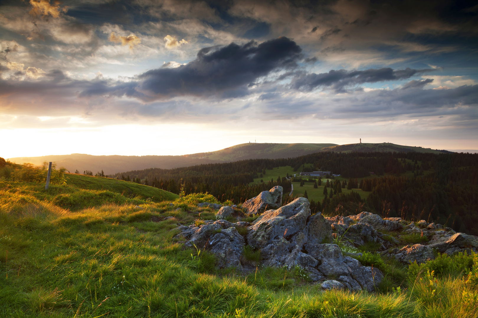 Blick zum Feldberg im Schwarzwald