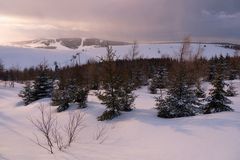 Blick zum Fichtelberg