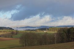 Blick zum Fichtelgebirge