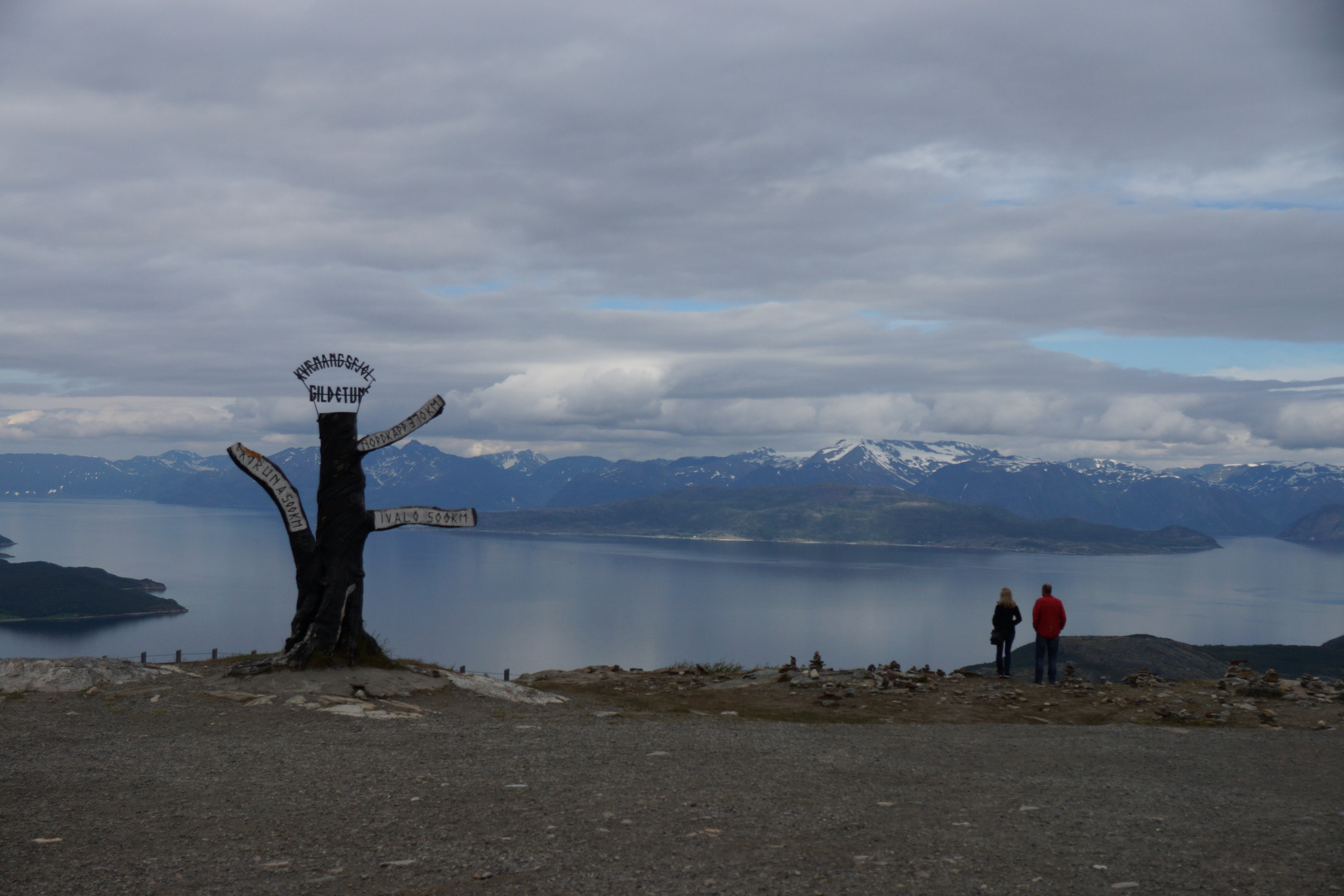 Blick zum Fjord