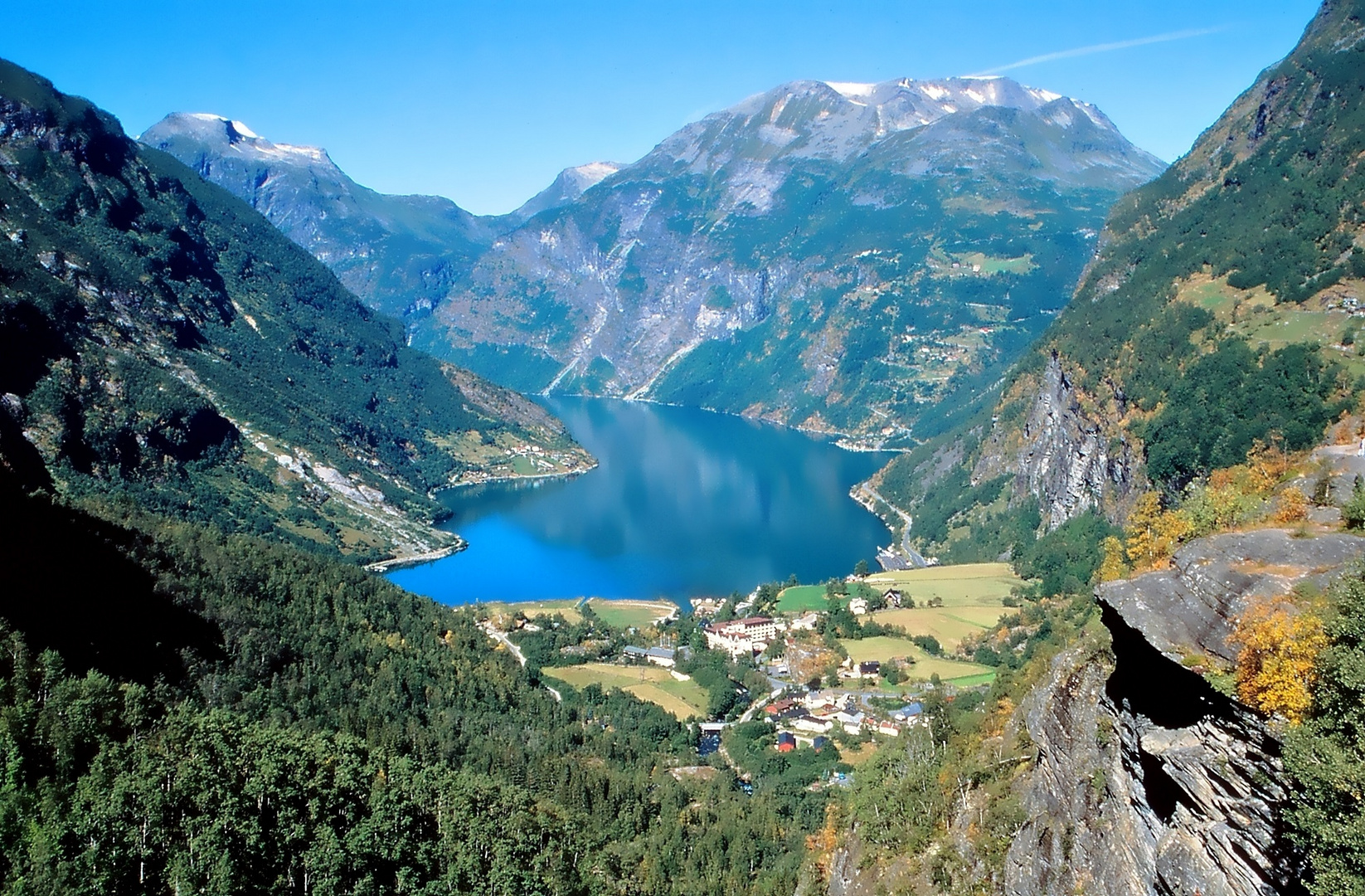 Blick zum Geirangerfjord 