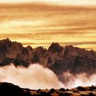 Blick zum Gosaukamm im Winter (Schigebiet Feuerkogel,Oberösterreich)