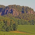 Blick zum großen Bärensteine in der Sächsischen Schweiz