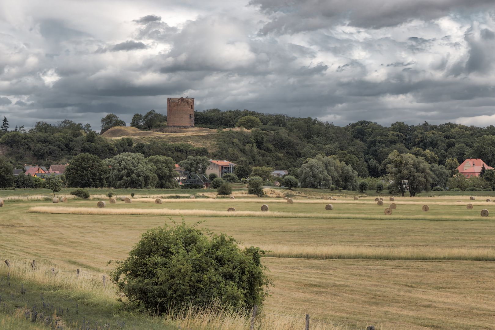 Blick zum "Grützpott" in Stolpe