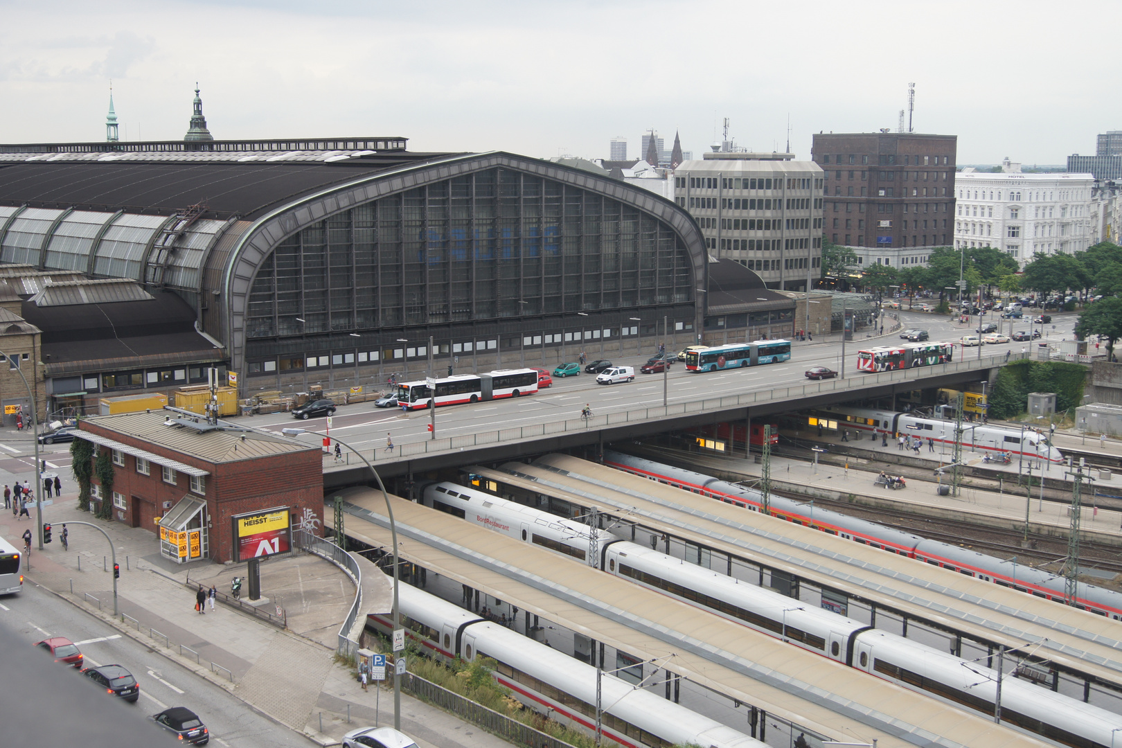 Blick zum Hauptbahnhof