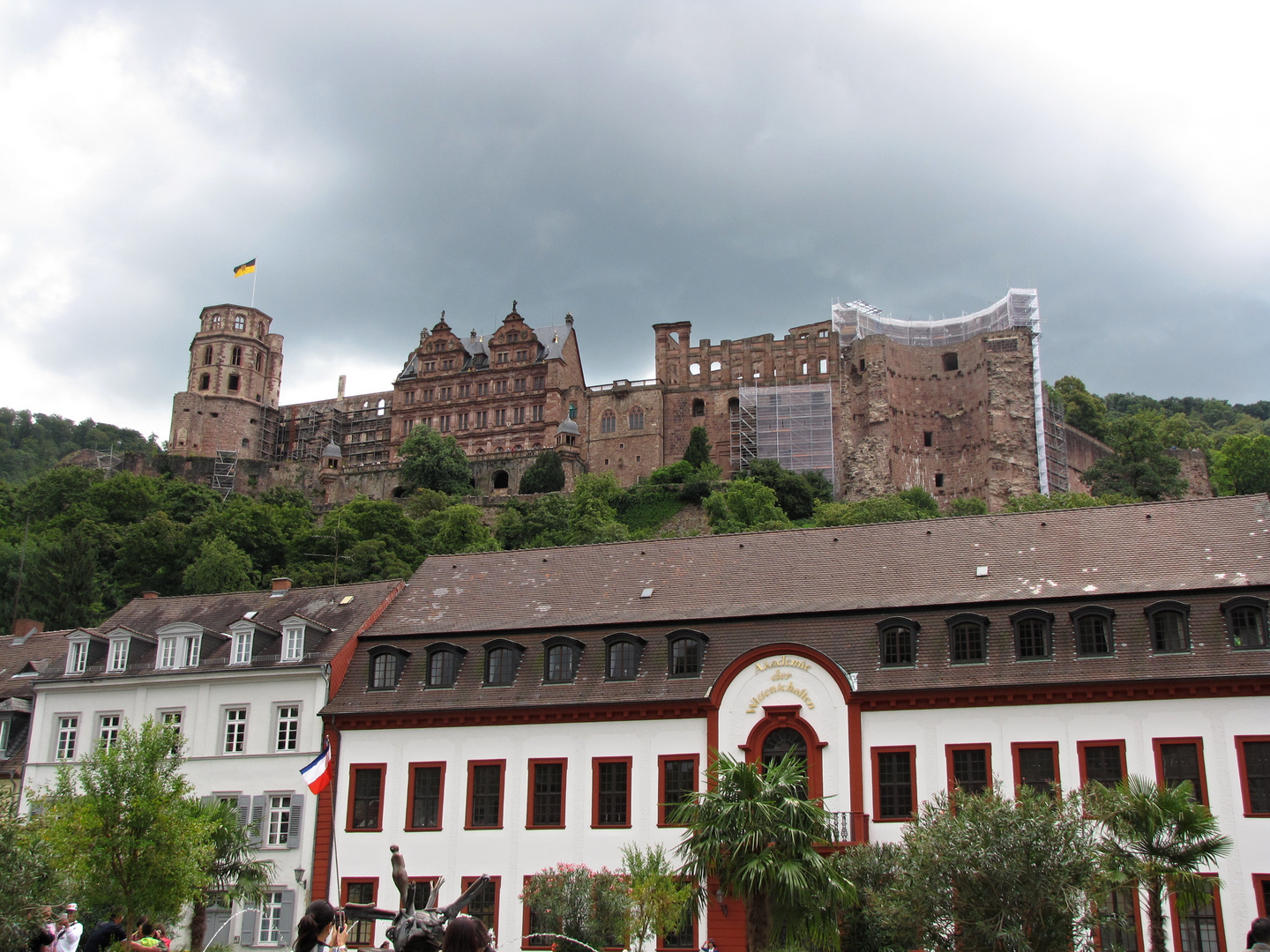 Blick zum Heidelberger Schloß