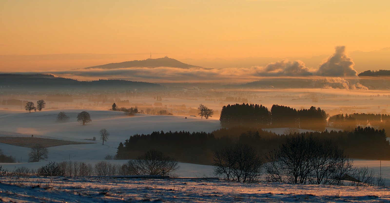 Blick zum Hohenpeißenberg