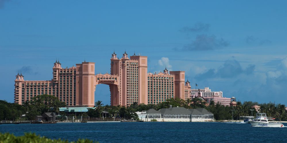 Blick zum Hotel Atlantis auf Paradise Island