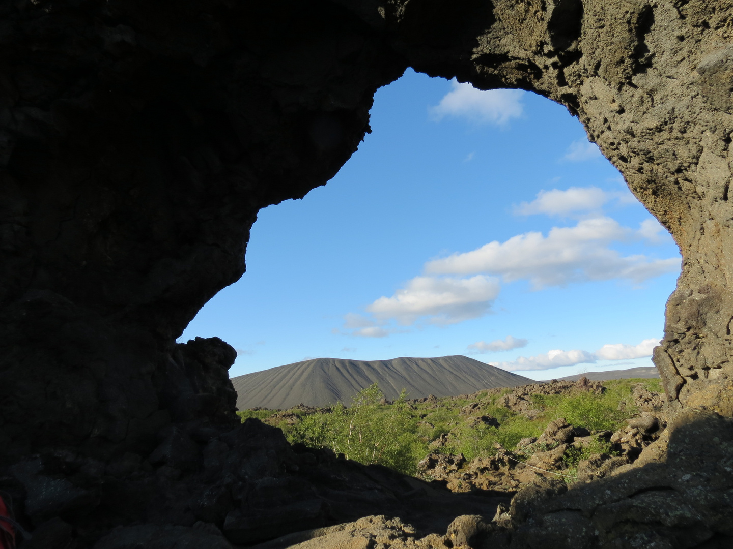 Blick zum Hverfjall-Krater Island