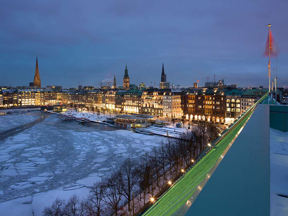 Blick zum Jungfernstieg