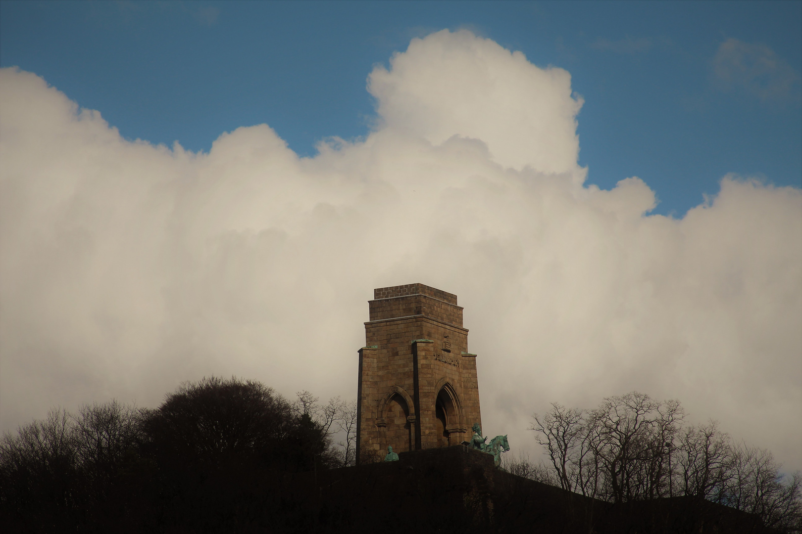 Blick zum Kaiser Wilhelm Denkmal