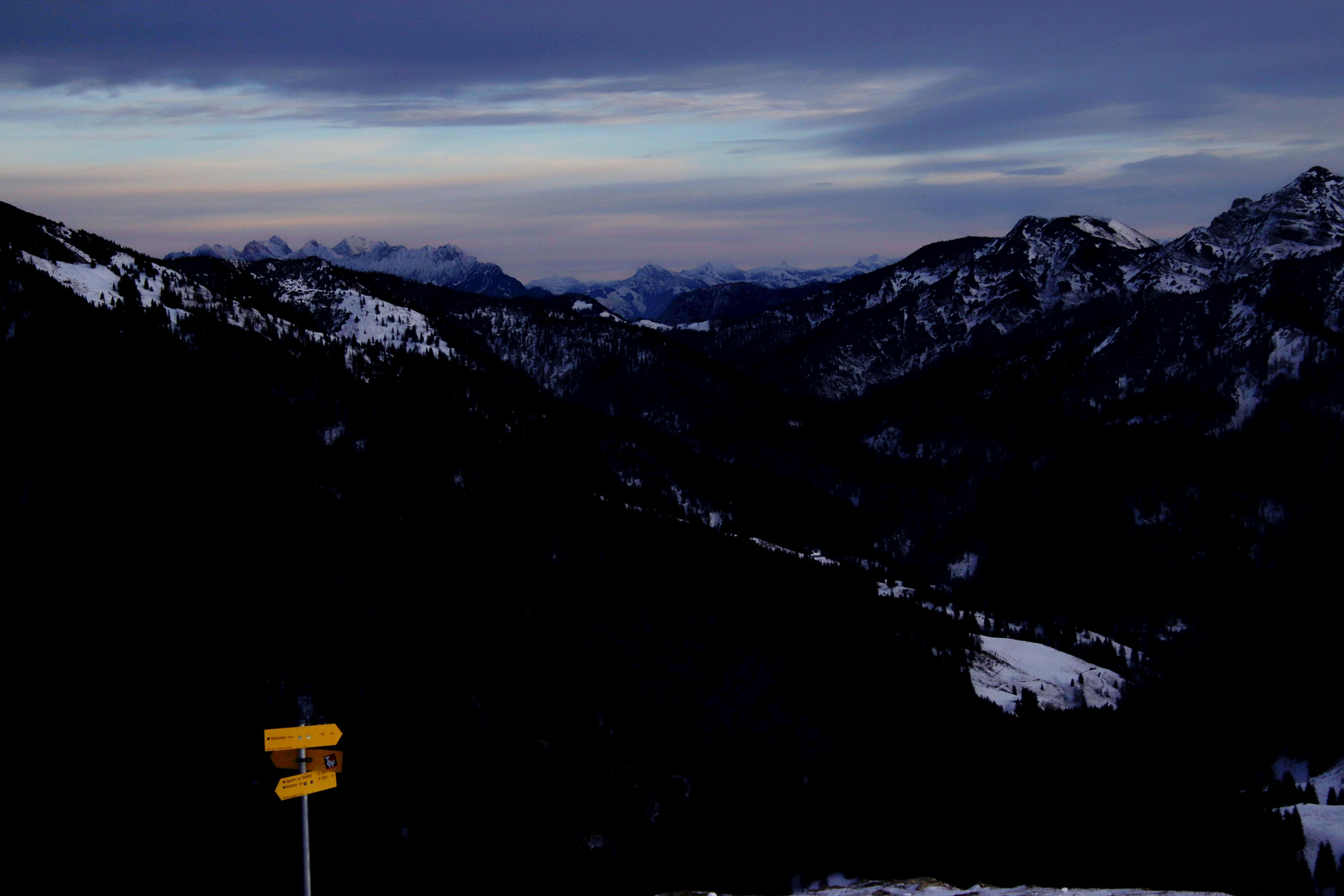 Blick zum Kaisergebirge