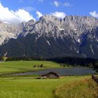 Blick zum Karwendelgebirge