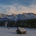 Blick zum Karwendelgebirge mit der Karwendelspitze