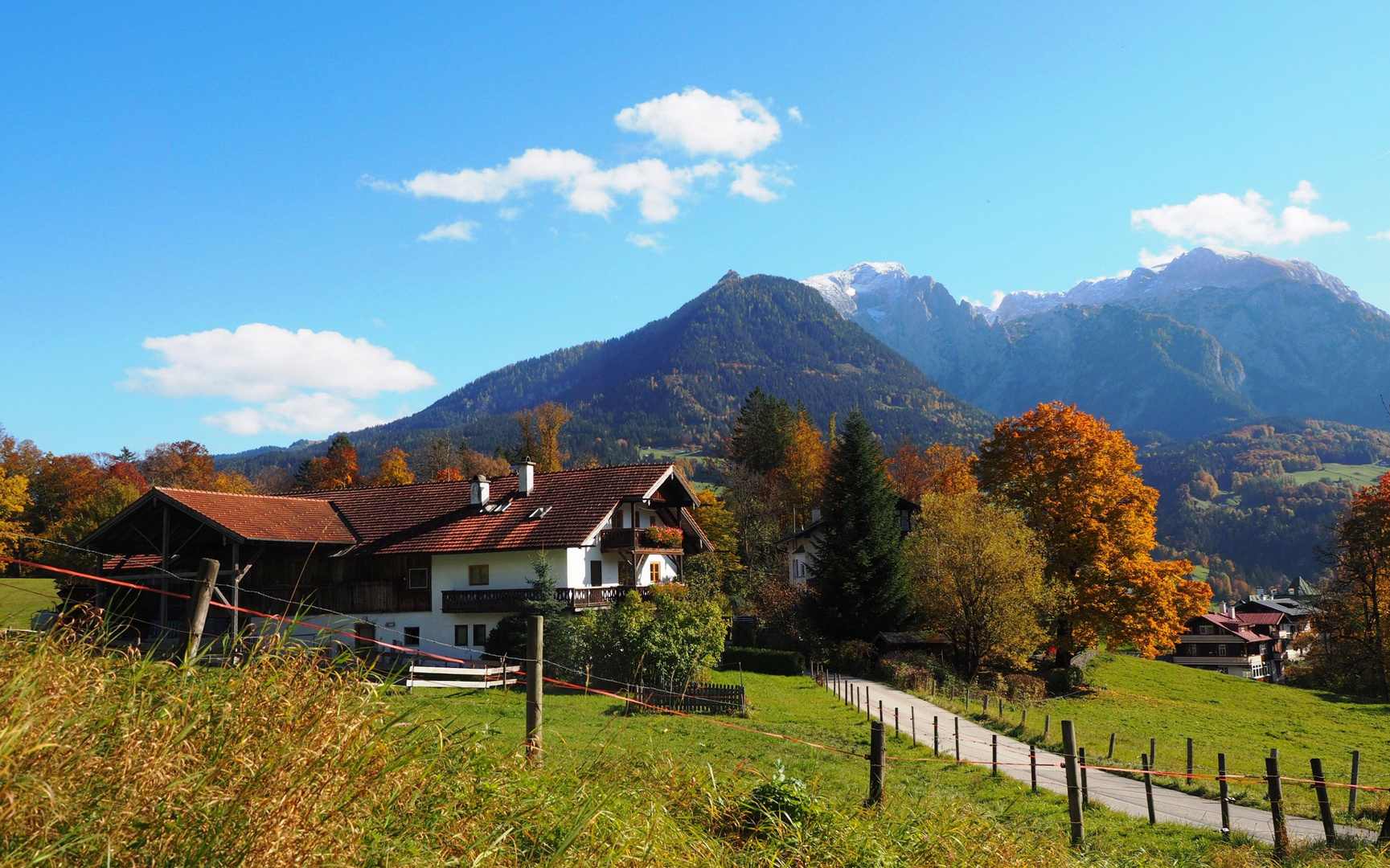 Blick zum Kehlstein und Hoher Göll