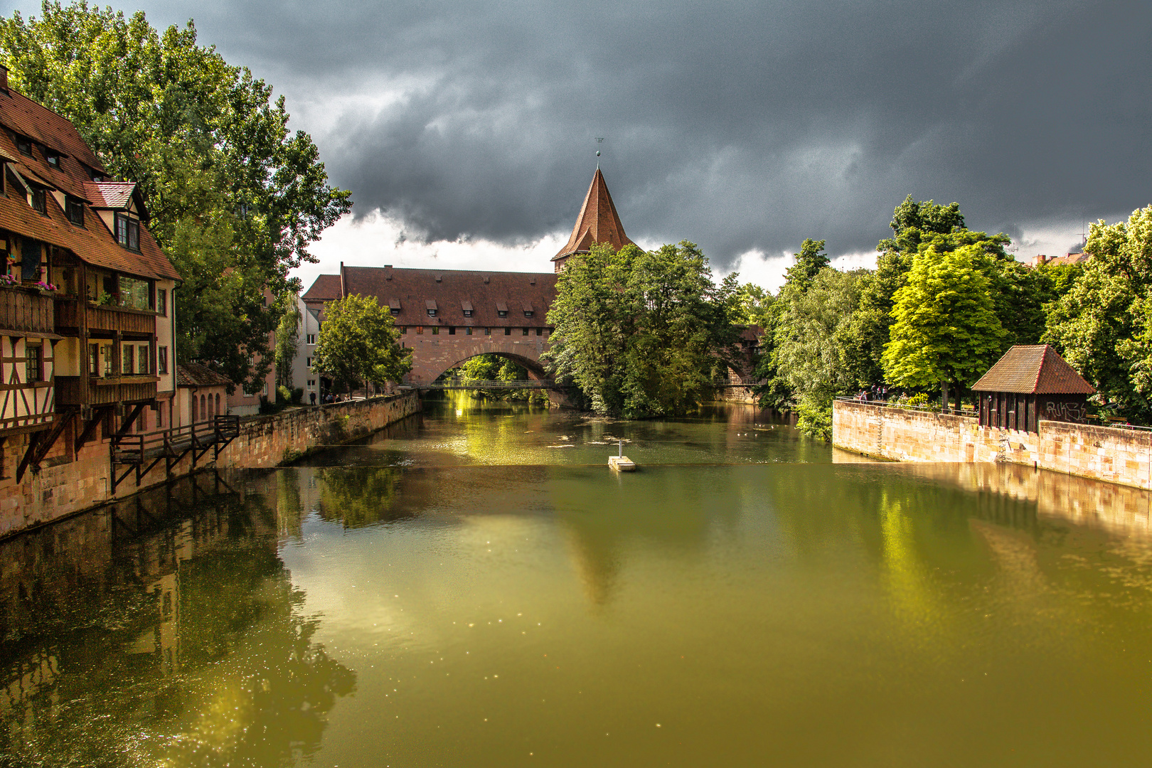 Blick zum Kettensteg