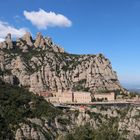 Blick zum Kloster Montserrat