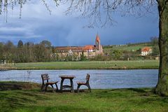 Blick zum Kloster St. Ludwig 