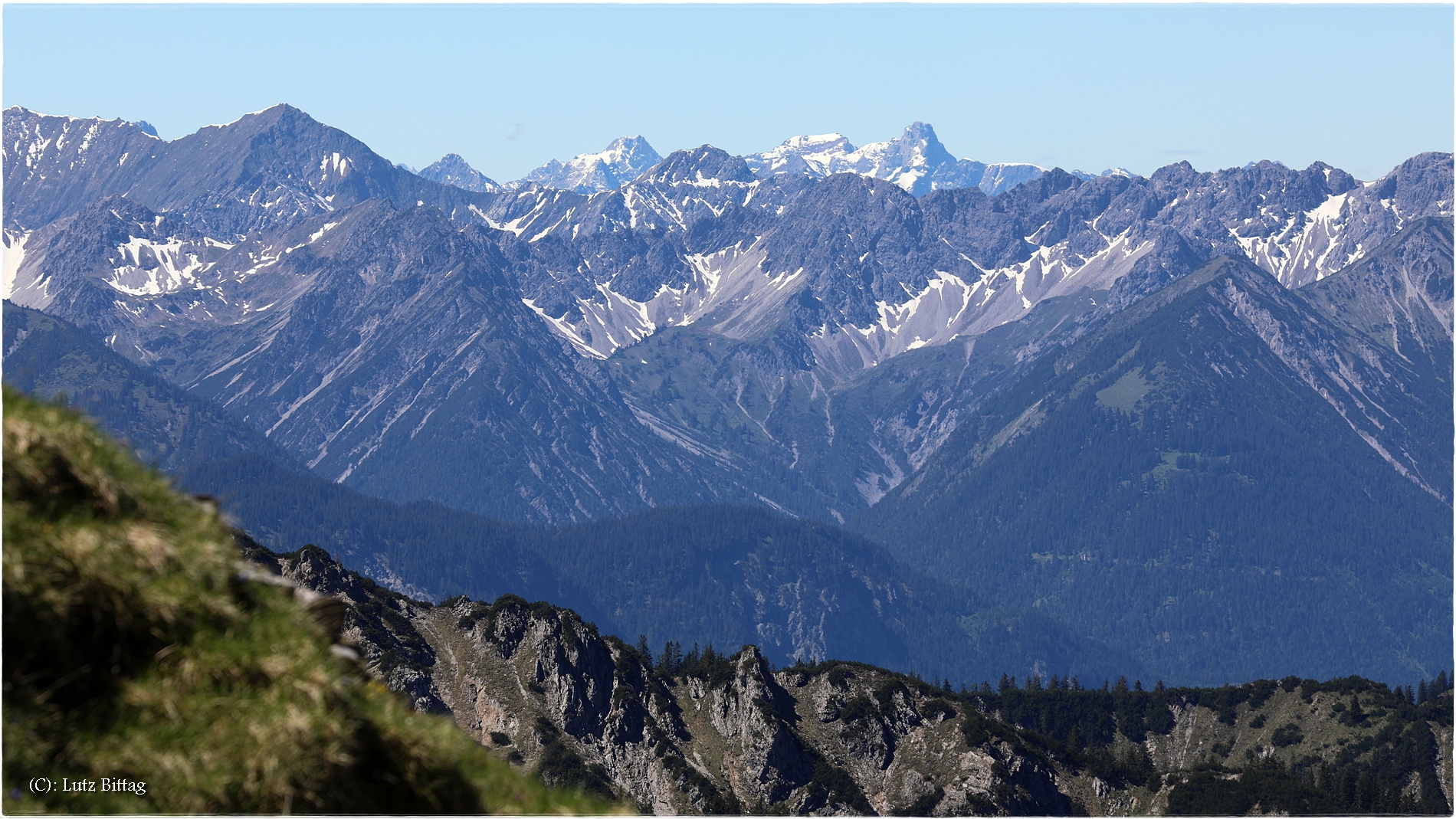 Blick zum Kreuzspitzkamm