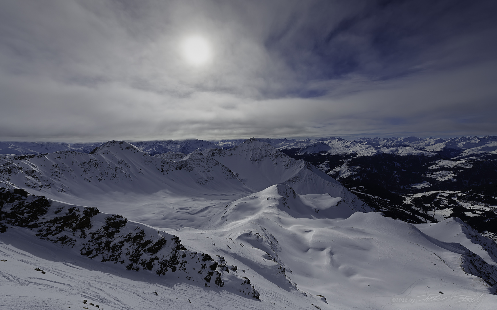 Blick zum Lenzerhorn