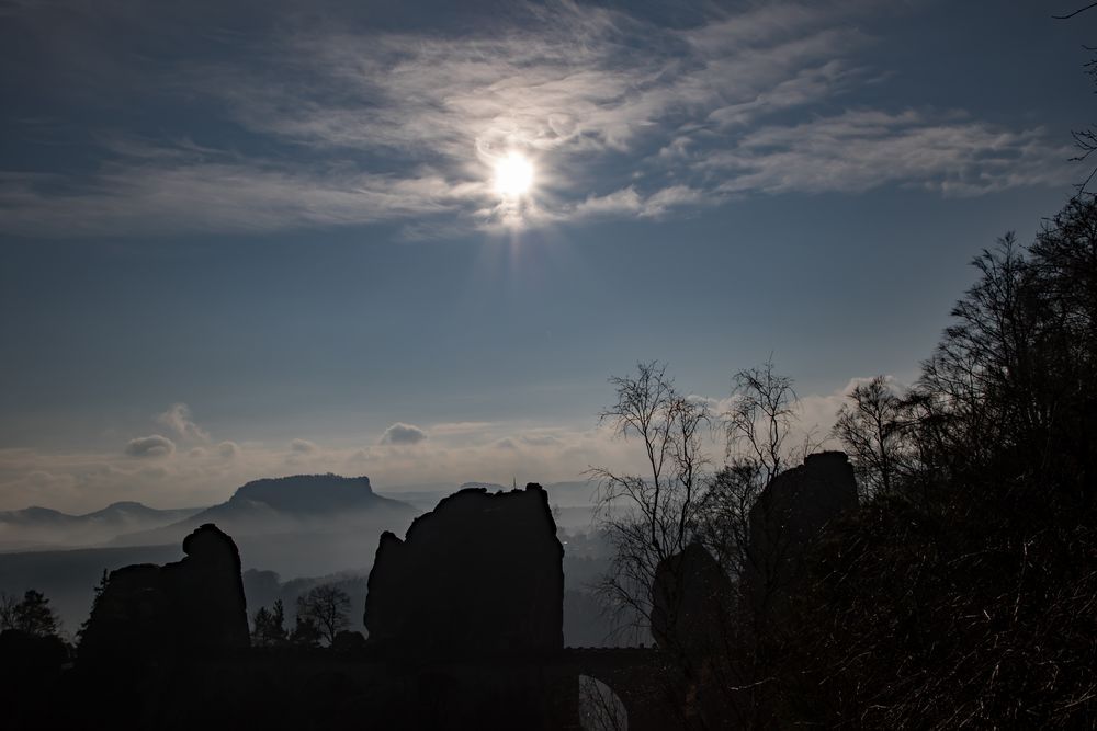 Blick zum Lilienstein  