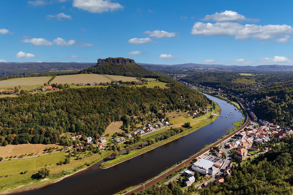 Blick zum Lilienstein