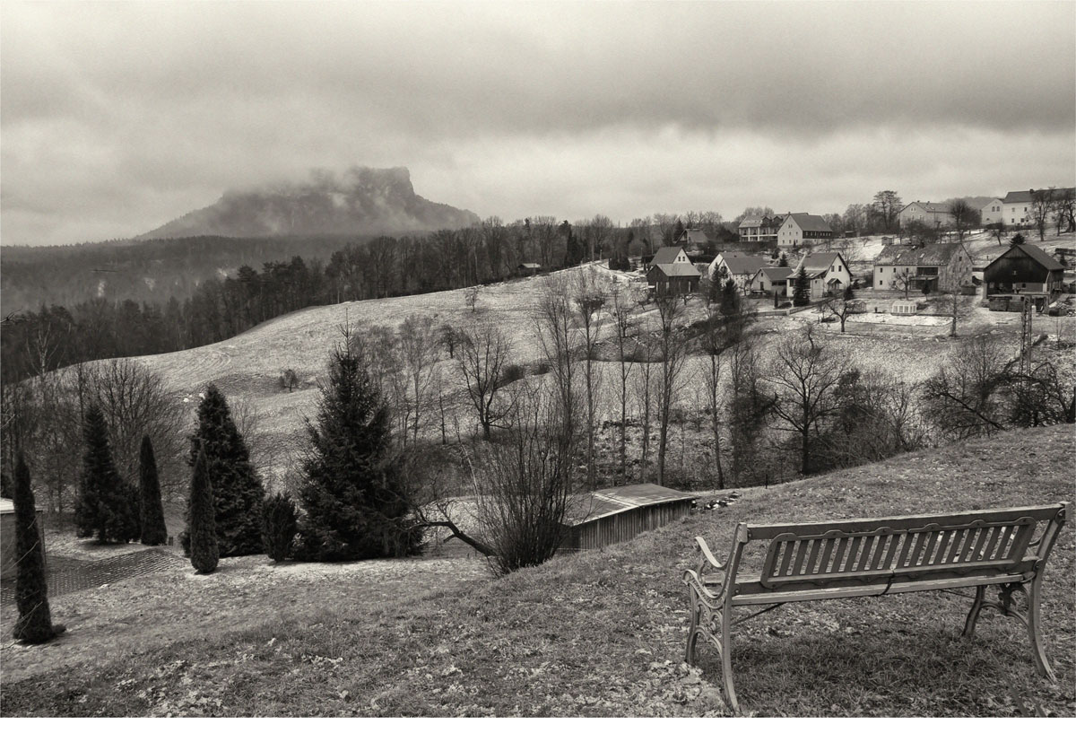 Blick zum Lilienstein