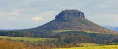 Blick zum Lilienstein aus Westen in der Sächsischen Schweiz