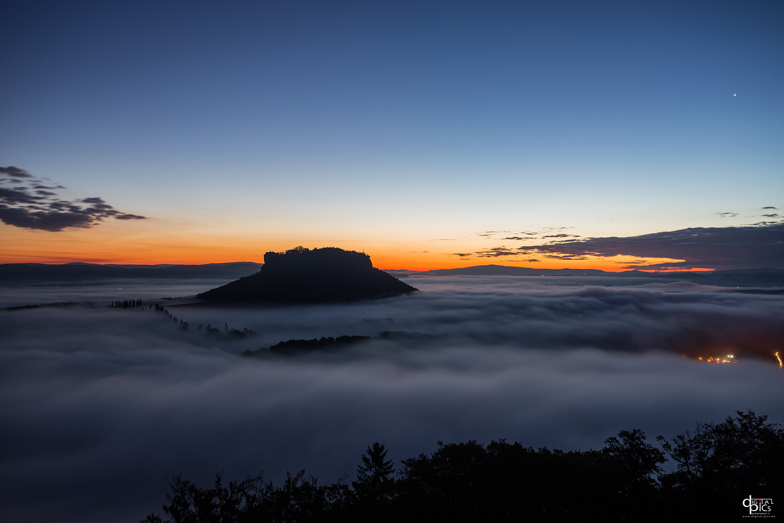 Blick zum Lilienstein