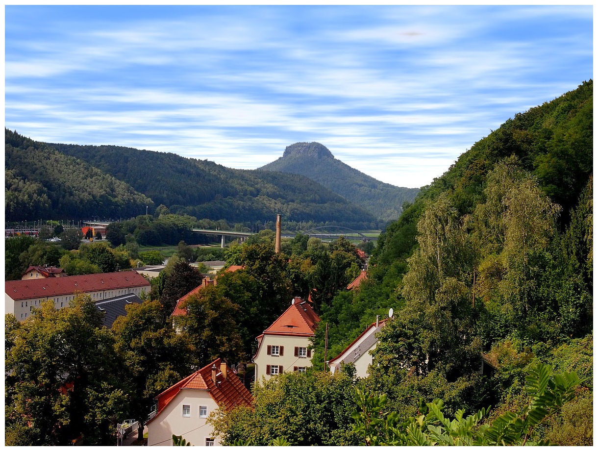 Blick zum Lilienstein