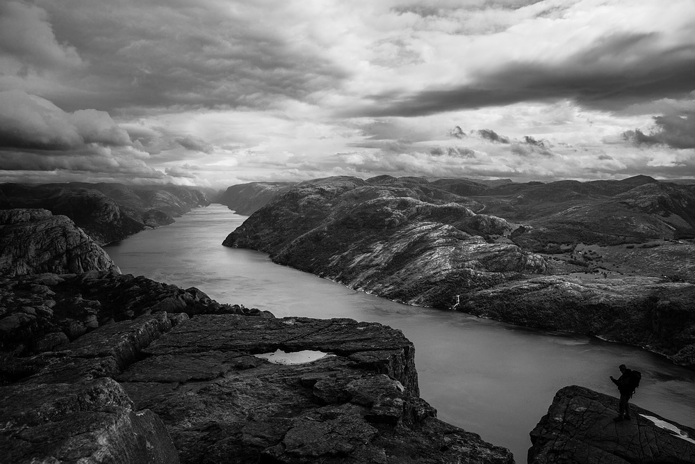 Blick zum Lysefjord vom Preikestolen