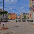 Blick zum Meininger Marktplatz