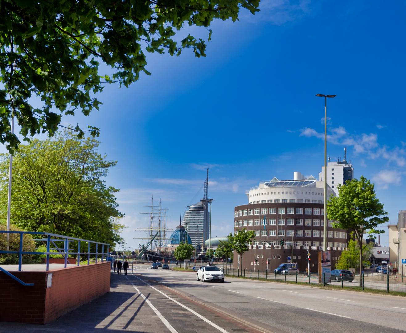 Blick zum Museumshafen