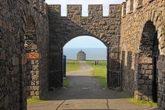 Blick zum Mussenden Tempel