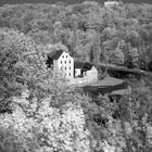 Blick zum Neißewehr und der Obermühle