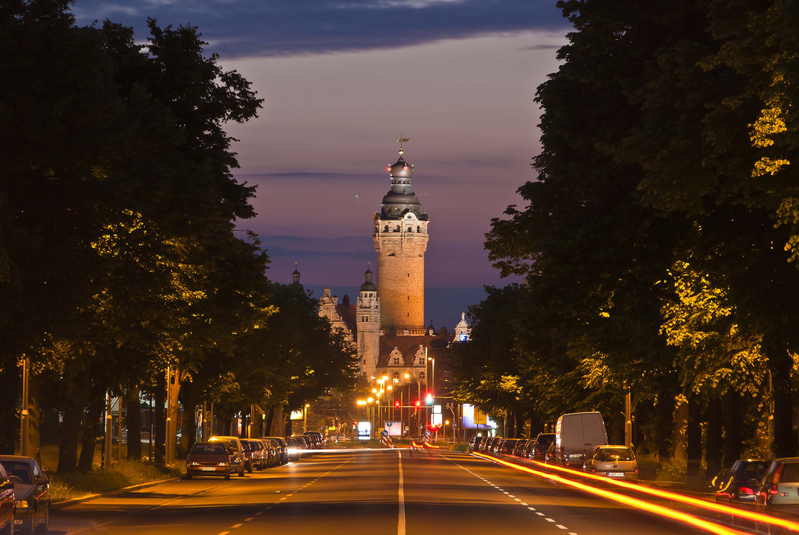 Blick zum Neuen Rathaus